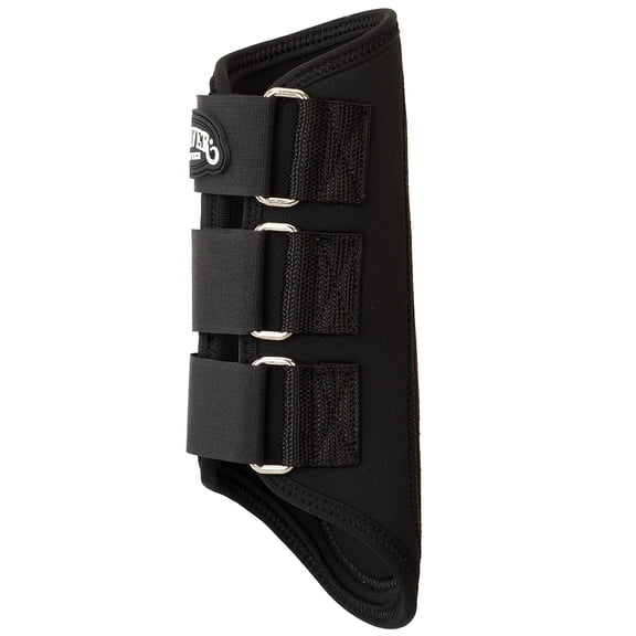 Large Weaver Horse Splint Boots Pair Neoprene Suede Padding Black