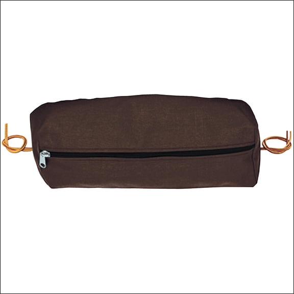 Large Weaver Horse Tack Rectangular Nylon Saddle Cantle Bag Brown