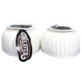 thumbnail image 1 of Weaver Leather Equine Double Hook and Loop Bell Boots, White Large, 1 of 2