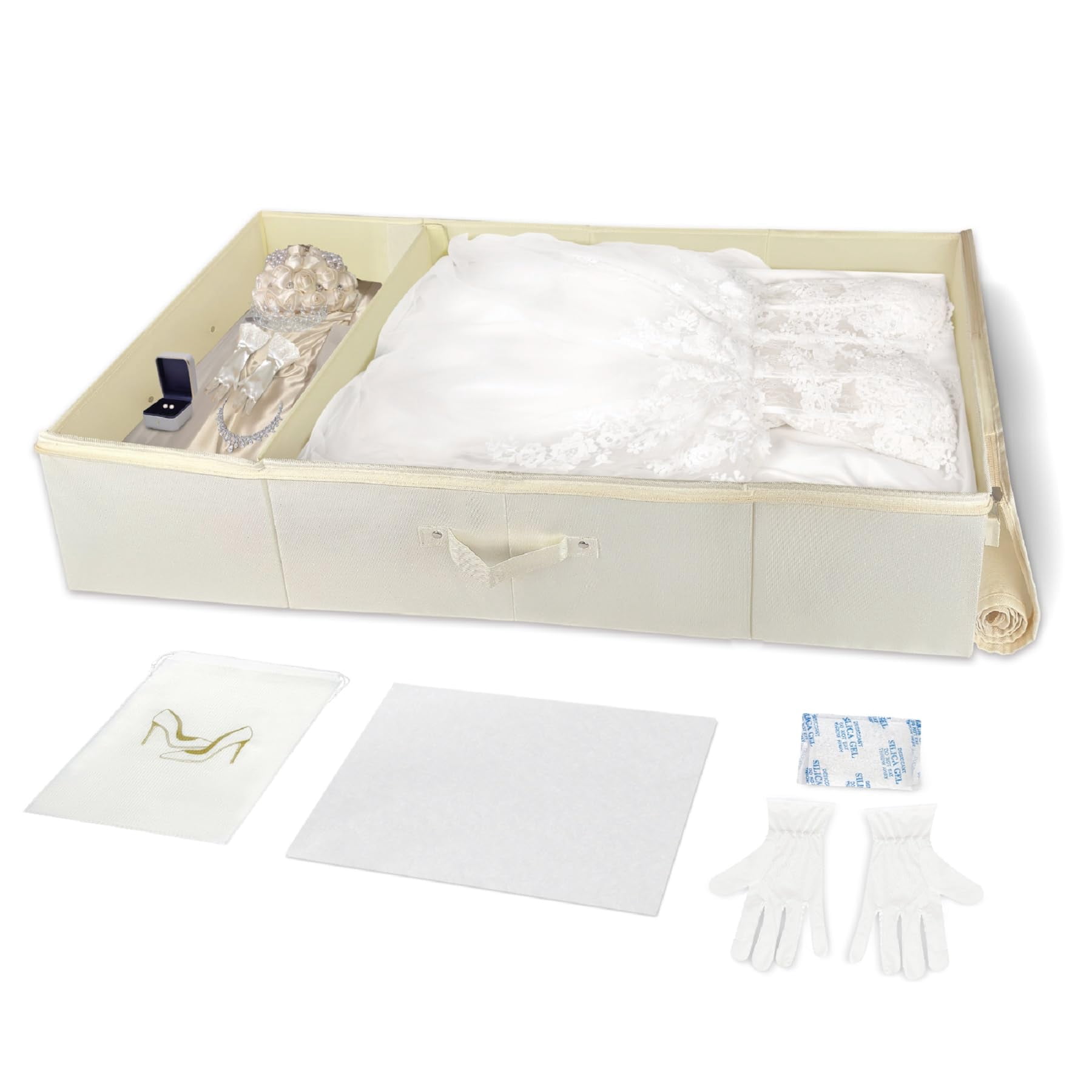 Large Wedding Dress Preservation Box Breathable Storage Box with 50 Large Wedding Dress Preservation Box Breathable Storage Box with 50