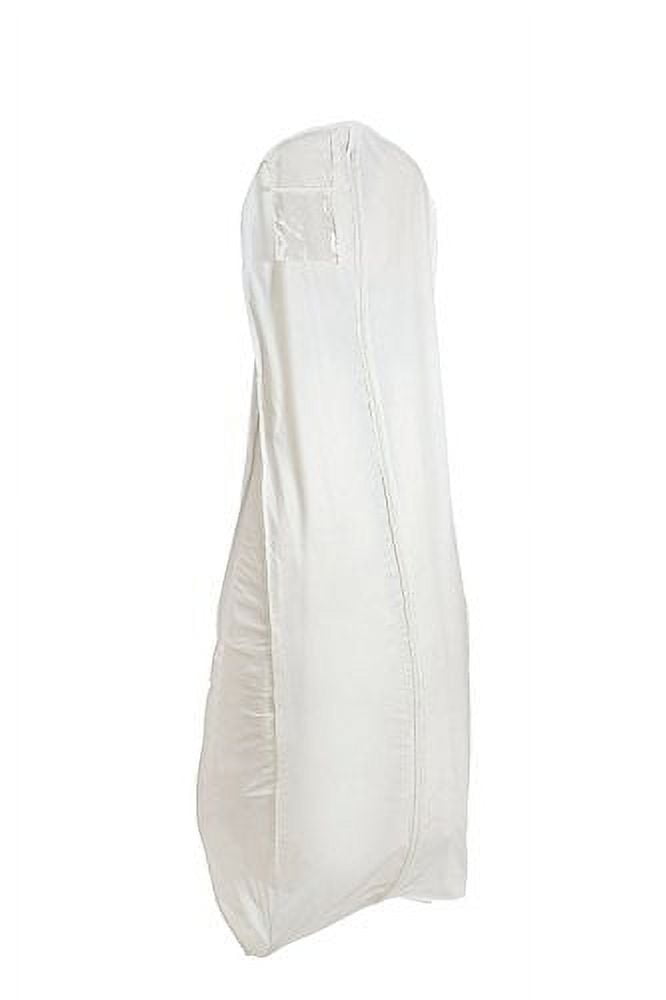 Large Wedding Dress Zipper Garment Bag,Vinyl, White 72" Long With 20