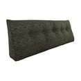 thumbnail image 1 of Large Wedge Headboard Pillow for Sitting Up in Bed - 39.4" Triangle Bolster Backrest with Lumbar Support - Reading, Watching TV Pillow for Daybeds & Twin Beds, 1 of 5