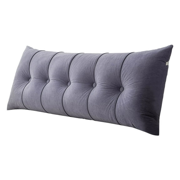 Large Wedge Headboard Pillow for Twin XL Beds, College Dorm Reading & Backrest Support Cushion, Triangular Bolster Pillow for Lumbar Comfort, Gap Filler & Bed Positioning in Daybeds & Small Spaces