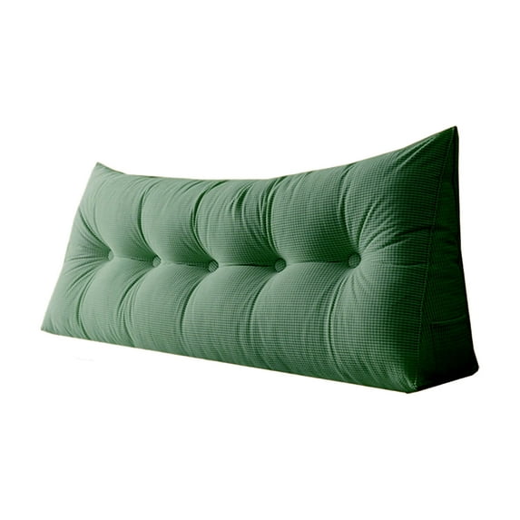 Large Wedge Headboard Pillow for Twin XL Beds, College Dorm Reading & Backrest Support Cushion, Triangular Bolster Pillow for Lumbar Comfort, Gap Filler & Bed Positioning in Daybeds & Small Spaces