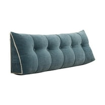 Large Wedge Headboard Pillow for Twin XL Beds, College Dorm Reading & Backrest Support Cushion, Triangular Bolster Pillow for Lumbar Comfort, Gap Filler & Bed Positioning in Daybeds & Small Spaces