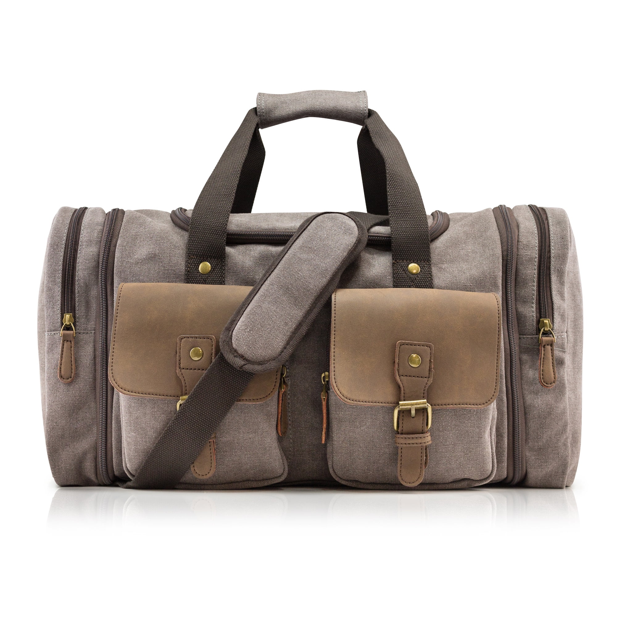 Gearonic 23” Large Weekender Duffle Bag, Gray