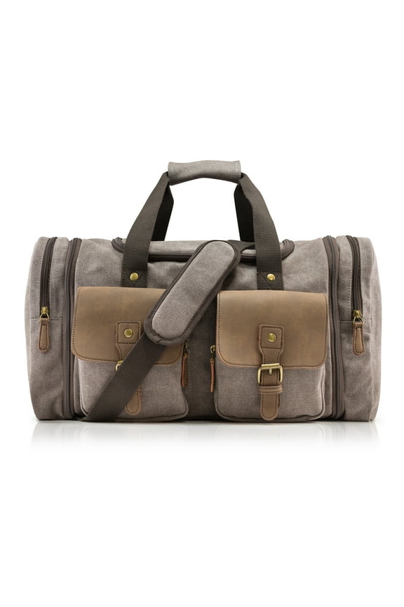 23” Large Weekender Duffle Bag, Gray