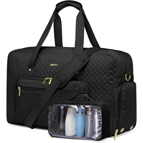 Large Weekender Travel Duffle Bag - With Shoe Compartment Weekender Bags for Womens Carry  Overnight Bag with Toiletry Bag Gym Duffel Bags with Wet Pocket  Bags for Women Labor and Delivery
