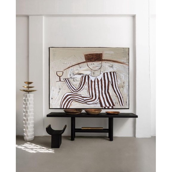 Large Western Man Portrait Modern Wall Decor For Home Living Room