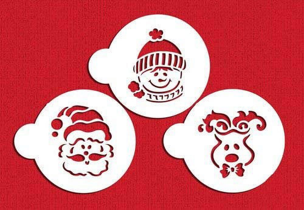 Large Whimsical Holiday Cookie Stencil Set by Designer Stencils