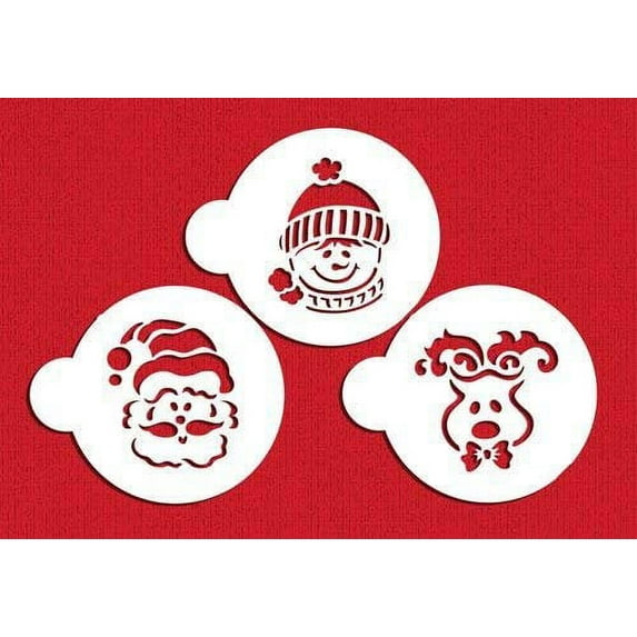 Large Whimsical Holiday Cookie Stencil Set by Designer Stencils