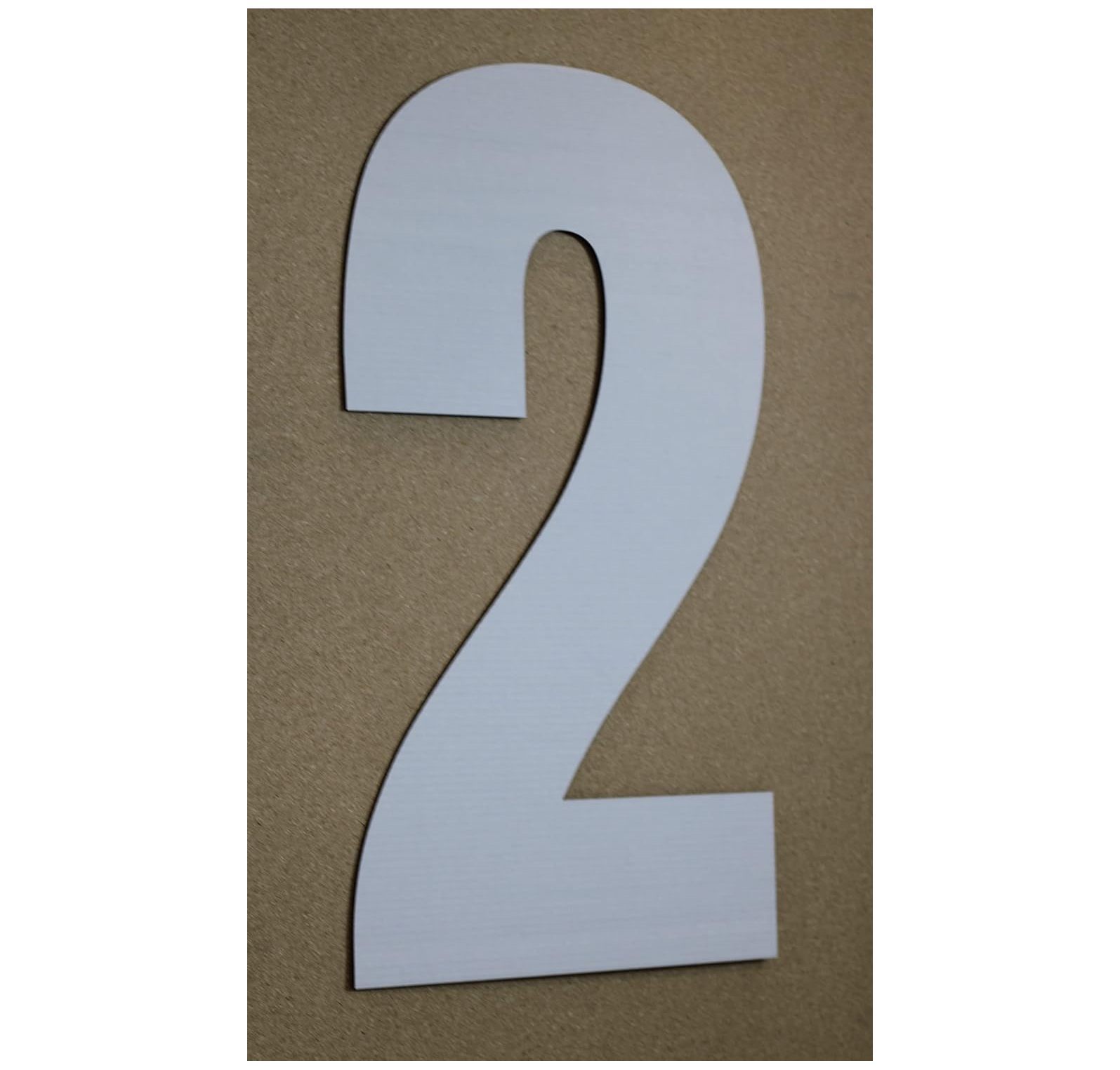 Large White Cardboard Letters Numbers Choose Your own and Paintable