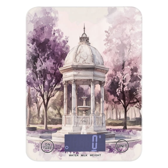 Large White Gazebo Food Scale Digital Kitchen Scale Waterproof Grams Ounces lbs for For Baking and Cooking
