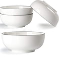 thumbnail image 1 of Large White Porcelain Bowl, Big Ramen And Pho Bowl Set Of 3 For Daily Meal, 1 of 7