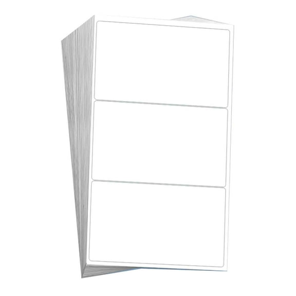 Large White Sticky Labels Stickers, 60 Pieces Name Tags Waterproof Address Self Adhesive Labels for Printing, Office, Kitchen, Supermarket and Laboratory