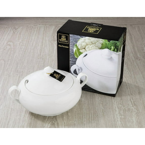 Large White Tureen 95 Oz | 2800 Ml In Colour Box