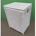 thumbnail image 1 of Large Wicker Hamper with Removable  Cloth Lining, All Natural Rattan, White, 1 of 1