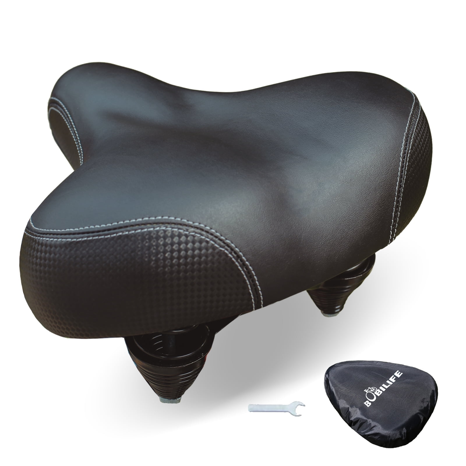 Asientos Para Bicicletas Exercise Bike Seat Cushion Replacement - Wide  Comfort Saddle For Stationary Bikes With Backrest