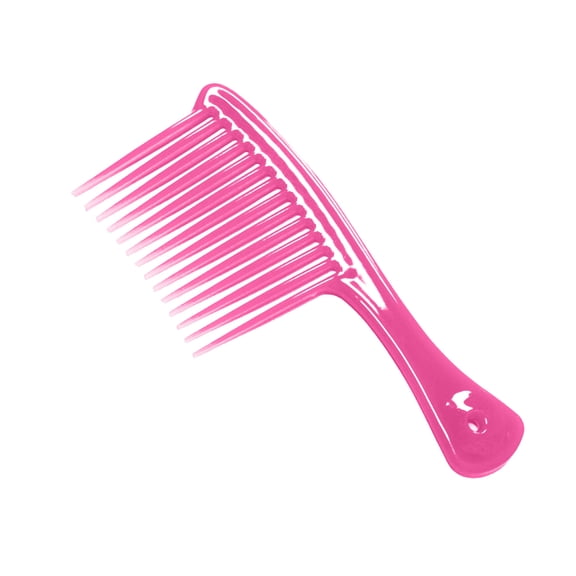 Large Wide Tooth Comb Handle Detangling Brush Tool for Hair Loss Reduction and Effortless Styling