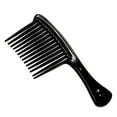 thumbnail image 1 of Large Wide Tooth Comb Handle Detangling Reduce Hair Loss Brush Tool (Black), 1 of 8