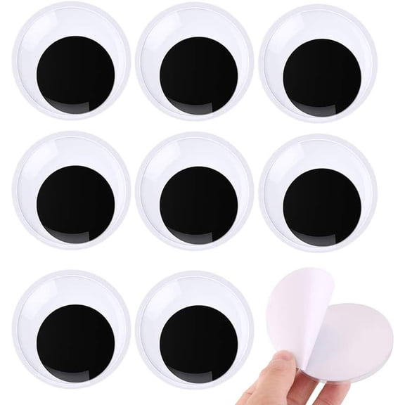 Large Wiggle Eyes, 2.36 inch Self Adhesive Giant Googly Wiggle Eyes for Crafts (60mm-10pcs)
