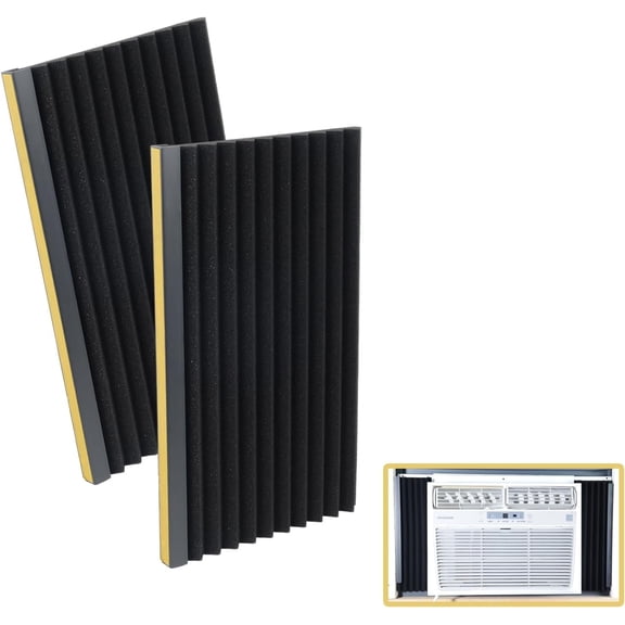 Large Window Air Conditioner  Insulation Panels,Extra Wide AC Side Extend Panel Kit,2 Pack,17in High x 12 in Wide x 7/8in Thick