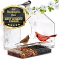thumbnail image 1 of Large Window Bird House Feeder by Nature Anywhere with Sliding Seed Holder for Garden Birds, 1 of 7
