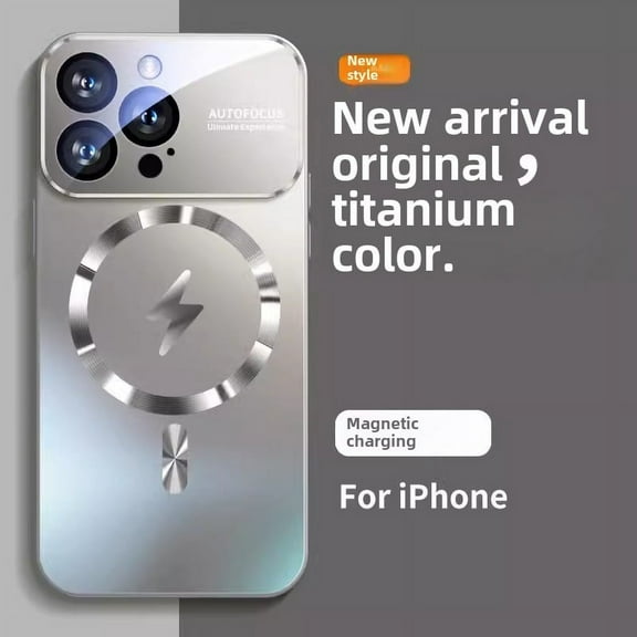 Large Window Lightning Wireless Magneticmatte Phone Case for iPhone15promax, iPhone15plus, iPhone15pro, iPhone14promax, iPhone14plus, iPhone14pro, iPhone13promax, iPhone12promax, iPhone11promax,