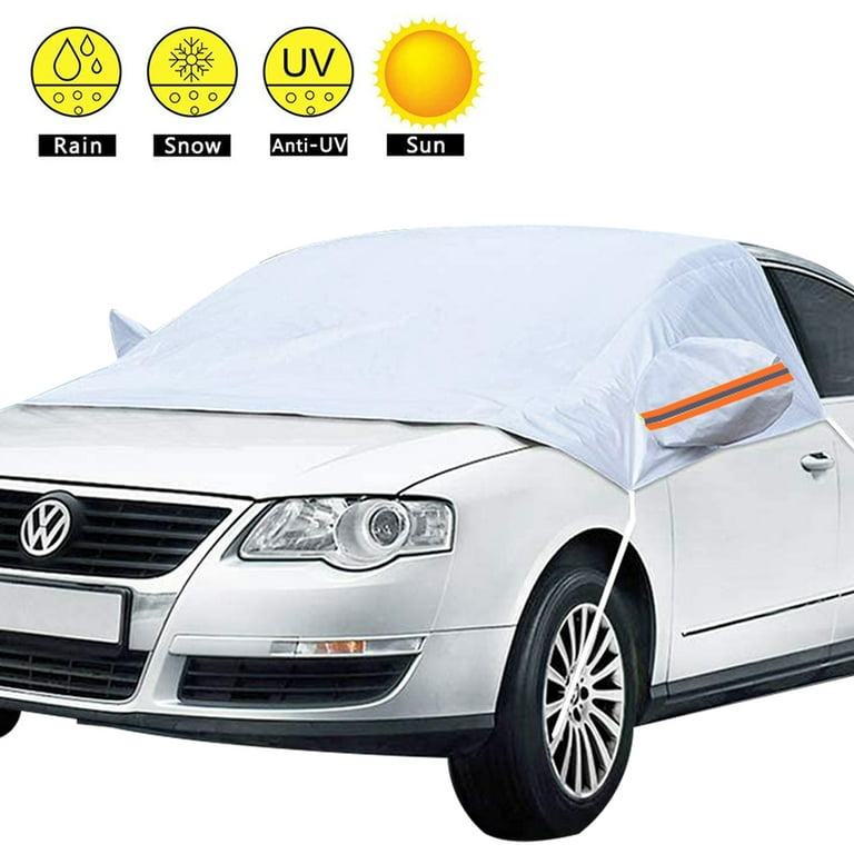 Windshield Snow Cover with Side Mirror Covers, Mirror Snow Covers Protects  Windshield and Wipers with Aluminum Foil Lamination, Mirror Covers  Included,style 1 