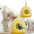 thumbnail image 1 of Large Winter Bird Nest Bed, Warm Cotton Hanging Hammock for Parrots 1 Pack, Cozy Sleeping Hut for Cockatiels, Soft Hideaway Cave for Cage 9.8x9.8 Inch, 1 of 6