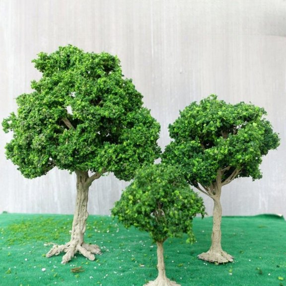Large Wire Tree Model with Base DIY Handcraft Landscape Decoration for Diorama Scenery Model Train Tabletop Miniature Craft