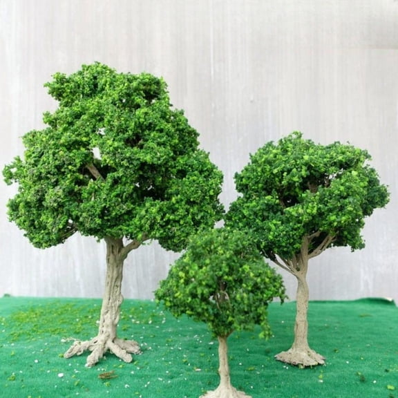 Large Wire Tree Model with Base DIY Handcraft Landscape Decoration for Diorama Scenery Model Train Tabletop Miniature Craft