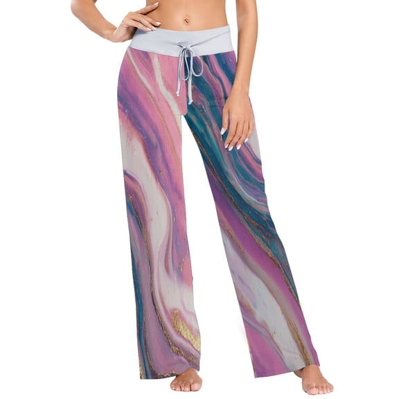 Large Women's Comfy Casual Pajama Pants Stretch Fabric Suitable for Yoga Pants Hippie Pants,The Best Holiday Gifts for Women Abstract Flow