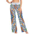 thumbnail image 1 of Large Women's Comfy Casual Pajama Pants Stretch Fabric Suitable for Yoga Pants Hippie Pants，The Best Holiday Gifts for Women Blue Green and Orange, 1 of 7
