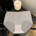 thumbnail image 1 of Large Women's Solid High Waist Comfortable Cotton Briefs, 1 of 5