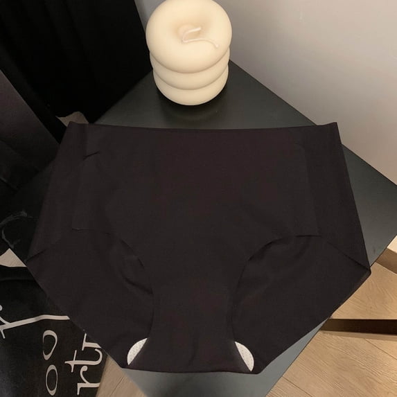 Large Women's Solid High Waist Comfortable Cotton Briefs