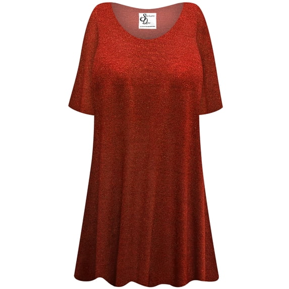 Large Womens Short Sleeve Molten Mandarin Tunic Tops Casual Loose Fitting Flowy Shirts Blouses