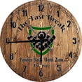 thumbnail image 1 of Large Wood Wall Clock 24 Inch Round Bar Wall Art The Fast Break Pool Round Small Battery Operated, 1 of 4