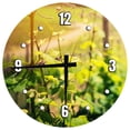 thumbnail image 1 of Large Wood Wall Clock 24 Inch Round Fresh Grapes on the Vine Round Small Battery Operated Wall Art, 1 of 4