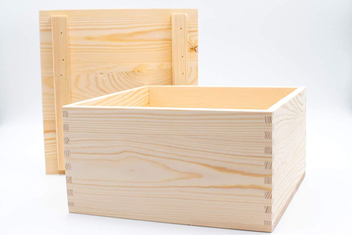 Large Wooden Pine Boxes With Lids Quality Unfinished Pine Boxes For