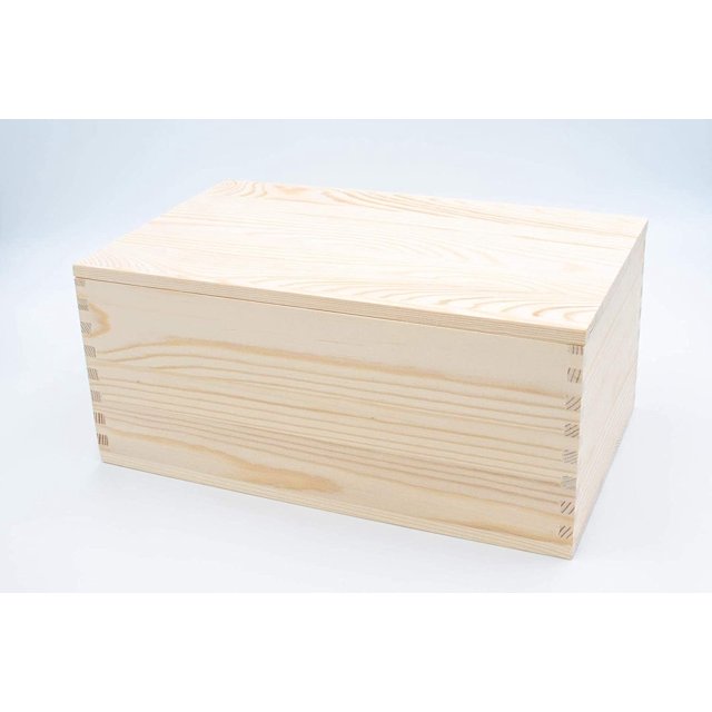 Large Wooden Pine Boxes With Lids Quality Unfinished Pine Boxes For