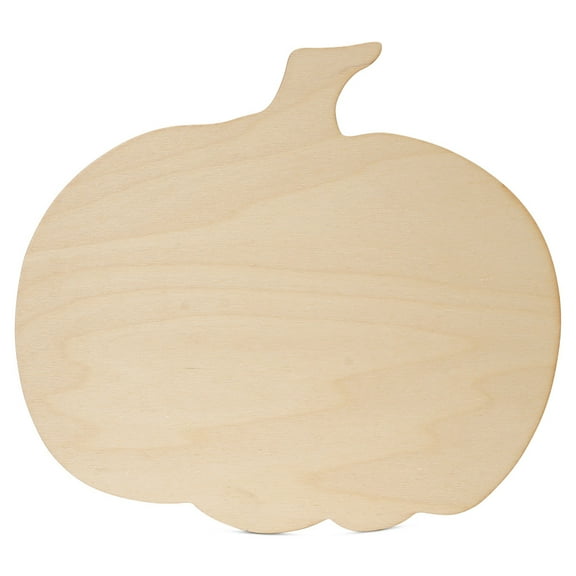 Large Wooden Pumpkin Cutouts 13-1/2 x 16-3/4-inch, 1/8 inch Thick, Pack of 1 Halloween Wood Pumpkins to Paint for Fall, by Woodpeckers