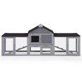 Large Wooden Rabbit Hutch Indoor and Outdoor Bunny Cage with a Tray and