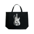 thumbnail image 1 of Large Word Art Tote Bag - Bass Guitar, 1 of 2