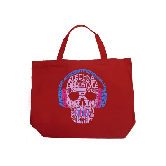 Large Word Art Tote Bag - Styles of EDM Music