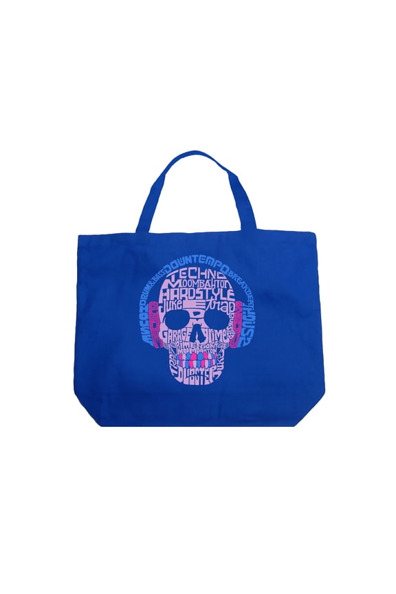Large Word Art Tote Bag - Styles of EDM Music