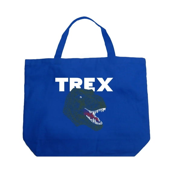 Large Word Art Tote Bag - T-Rex Head