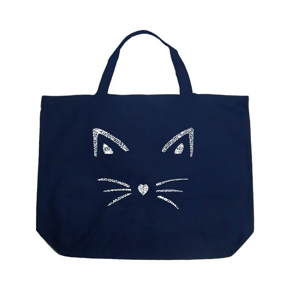 Large Word Art Tote Bag - Whiskers