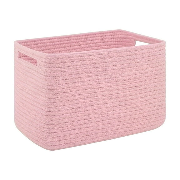 Large Woven Storage Baskets for Shelves Organization, Heavy Duty Basket Organizer for Dog Toys Books Clothes Towels, Nursery Cube Storage Bins for Home Organizing Solutions and Gift Baskets