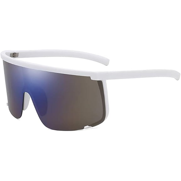 Large Wrap Around Full Coverage Sunglasses Retro Goggle Style